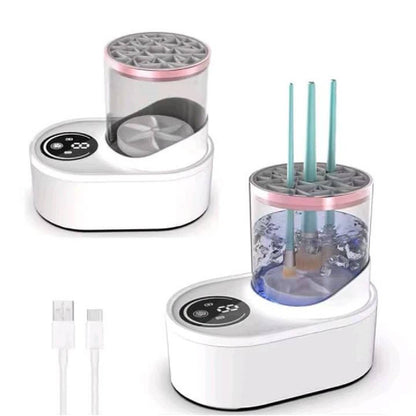 Automatic Electric Makeup Brush Cleaner & Dryer Machine | 3-in-1 Portable Tool