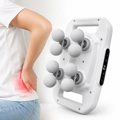 Multi-Head Fascial Muscle Massager Gun – Deep Tissue Relief for Back, Waist, and Legs
