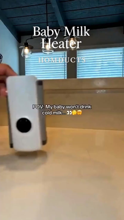 Portable USB Rechargeable Baby Milk Warmer | Digital Display Bottle Insulation Cover | Handheld Smart Breastmilk Heater with 6 Temperature Settings