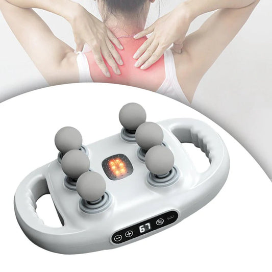 Multi-Head Fascial Muscle Massager Gun – Deep Tissue Relief for Back, Waist, and Legs
